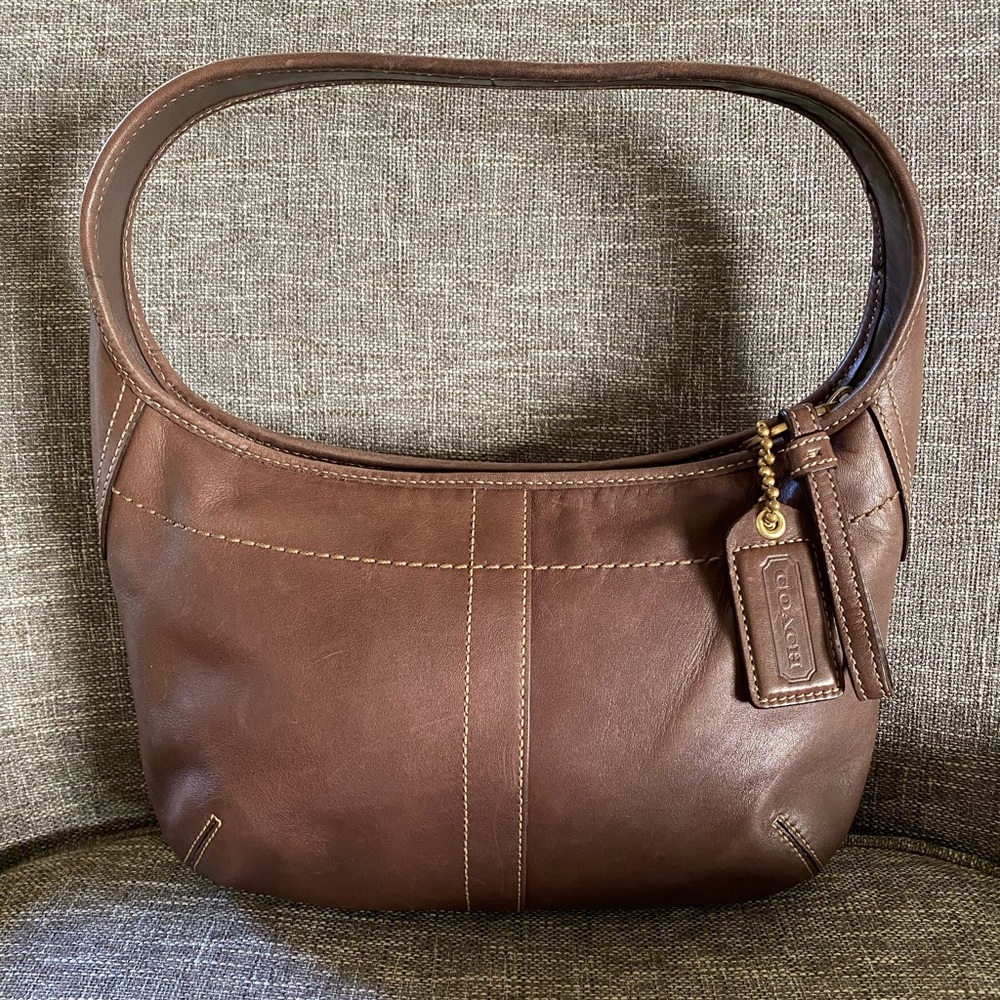 COACH Brown Leather Shoulder Bag